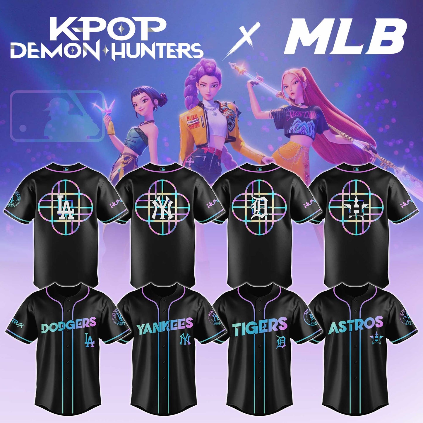 MLB x KPop Demon Hunters Movie Jersey Editions Limited 2025