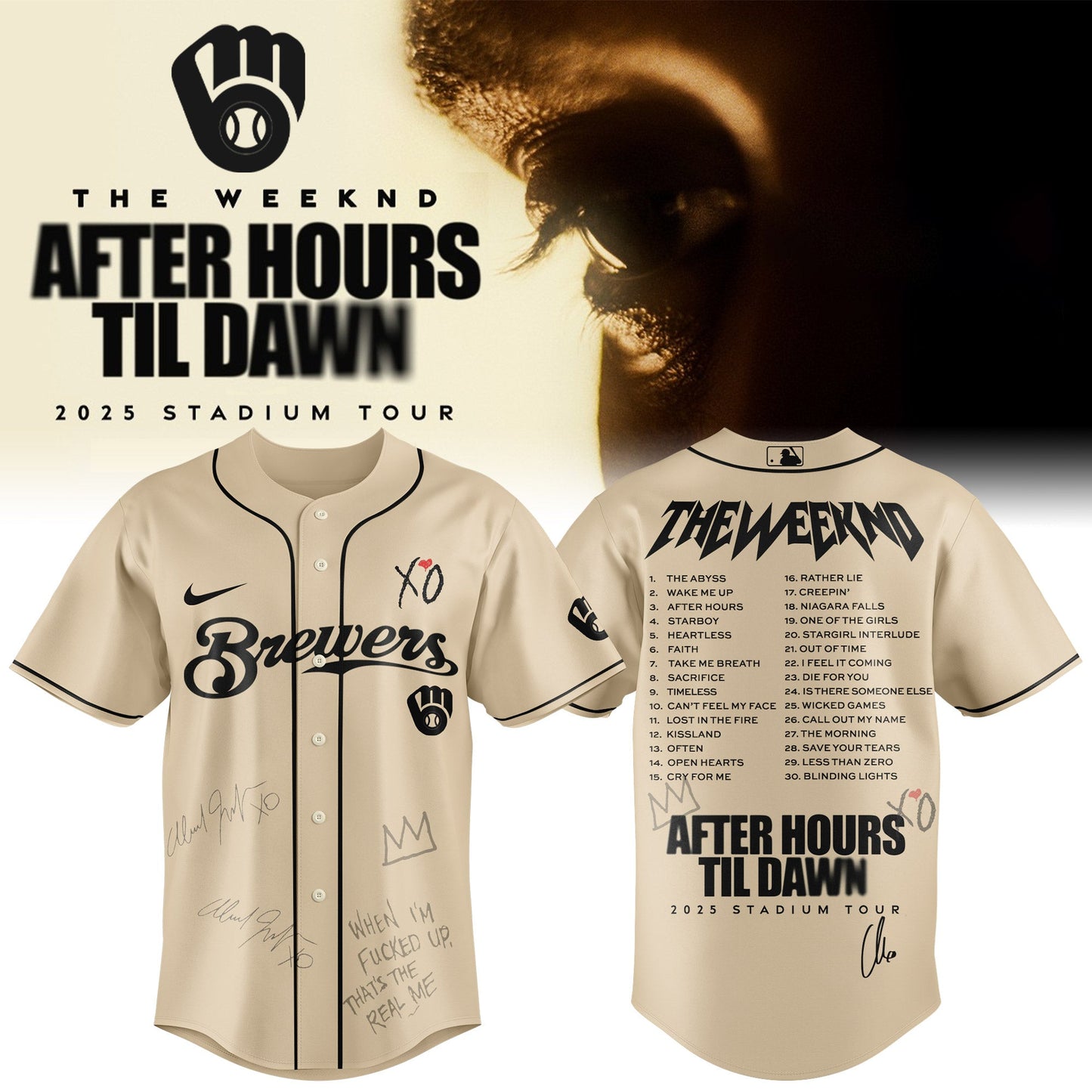 MIL x The Weeknd After Hours Til Dawn Jersey Limited Edition