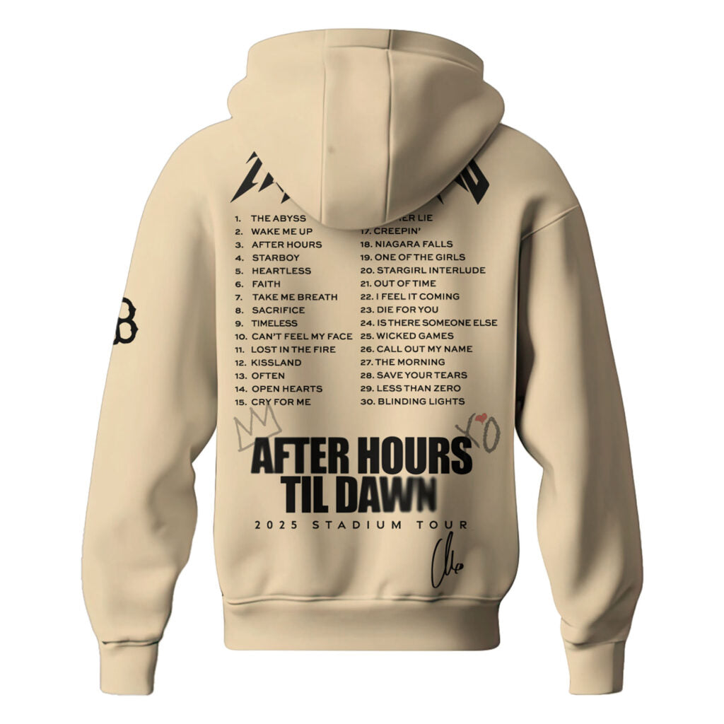 BOS x The Weeknd After Hours Til Dawn Hoodie Limited Edition