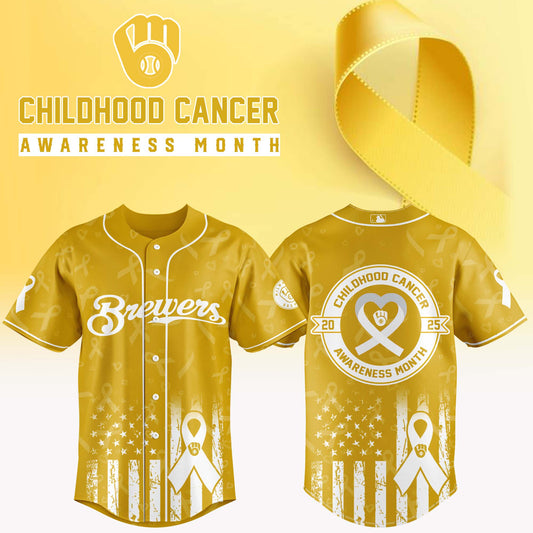 Milwaukee Brewers x Childhood Cancer Awareness Month 2025 Jersey Editions Limited