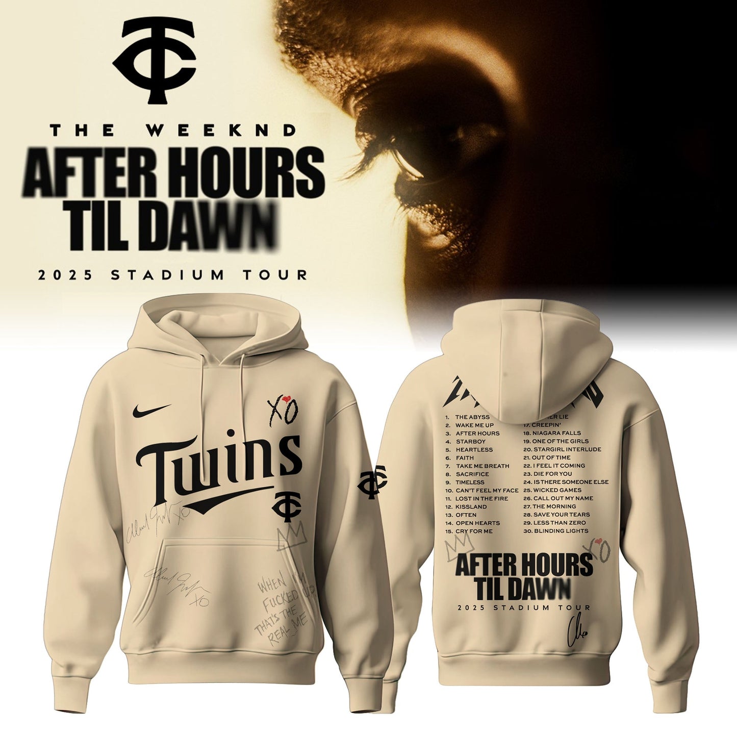 MIN x The Weeknd After Hours Til Dawn Hoodie Limited Edition