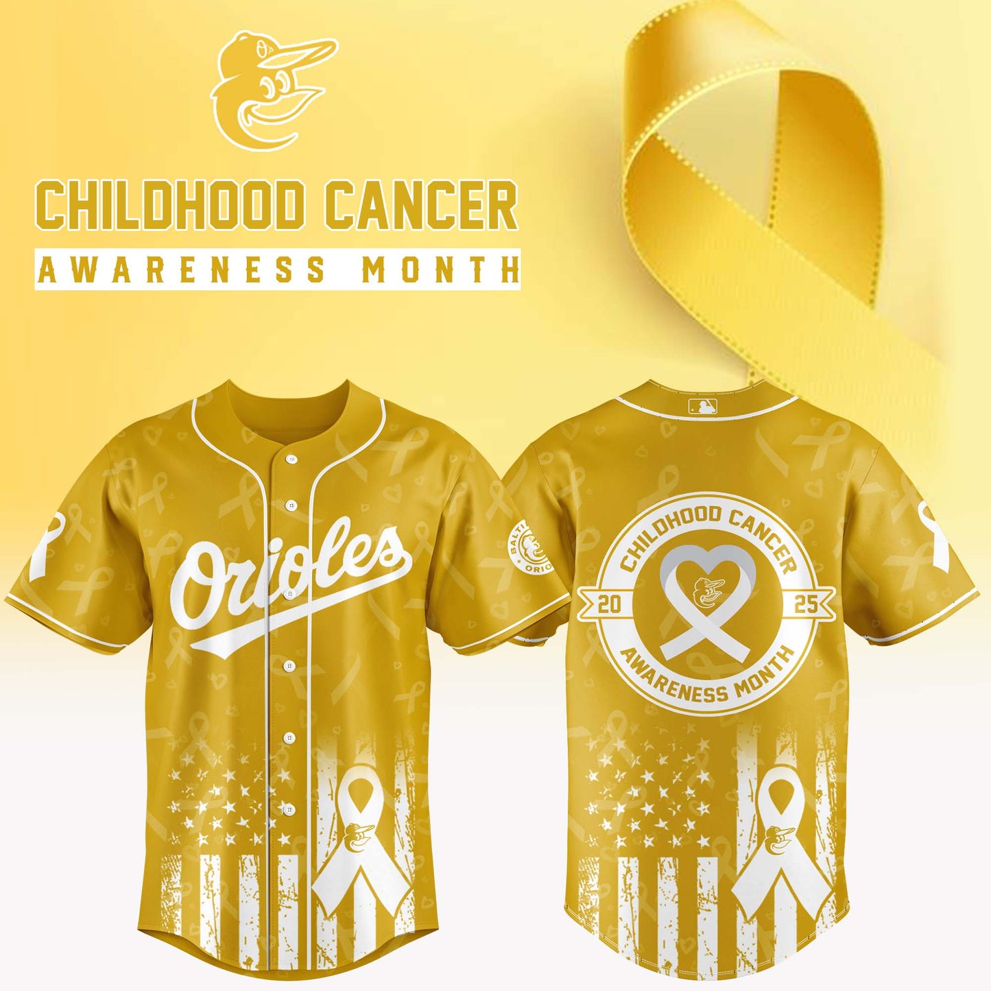 Baltimore Orioles x Childhood Cancer Awareness Month 2025 Jersey Editions Limited