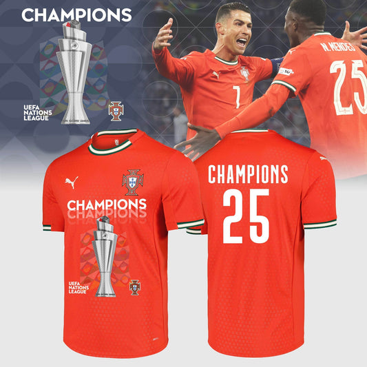 Portugal Champions UEFA Nations League 2025 Soccer Jersey Limited Edition Jersey