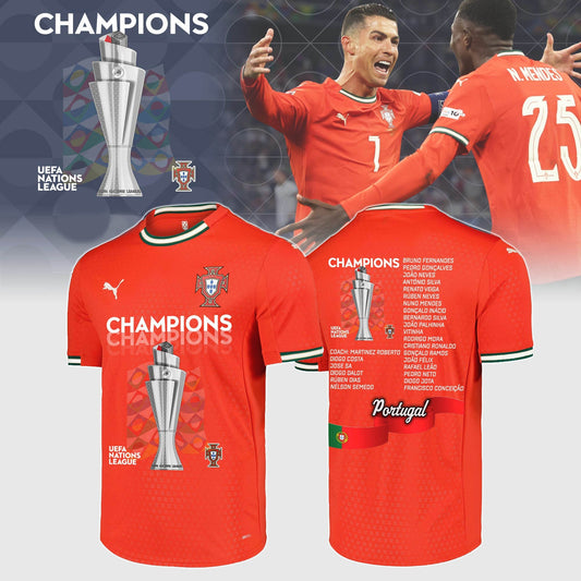 Portugal Champions UEFA Nations League 2025 Soccer Jersey Limited Edition Jersey