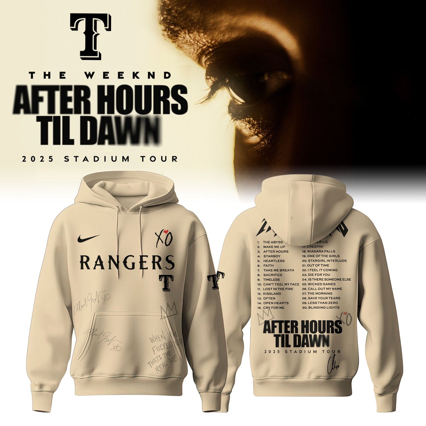 TEX x The Weeknd After Hours Til Dawn Hoodie Limited Edition