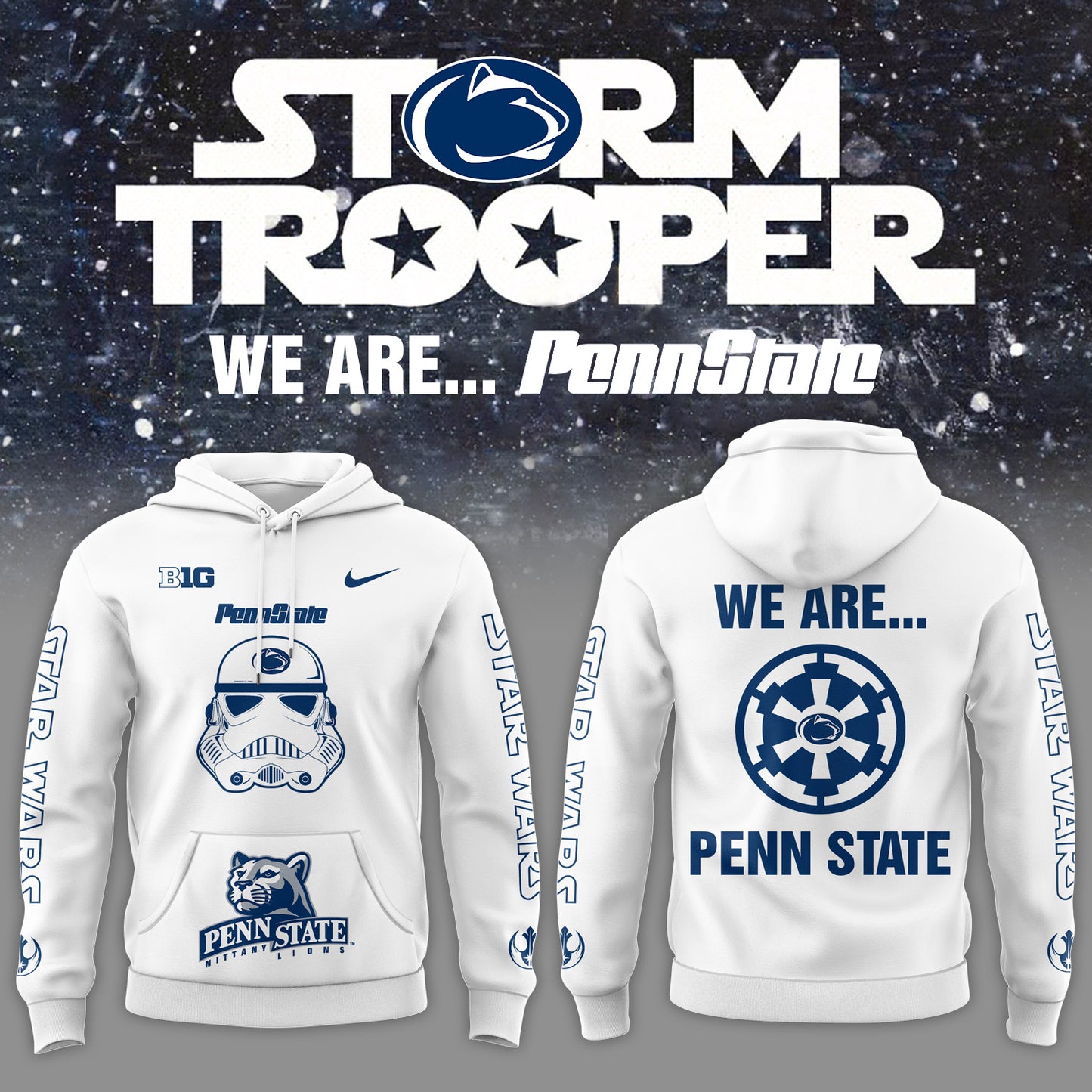 Limited Edition Penn State Football x Storm Trooper Hoodie