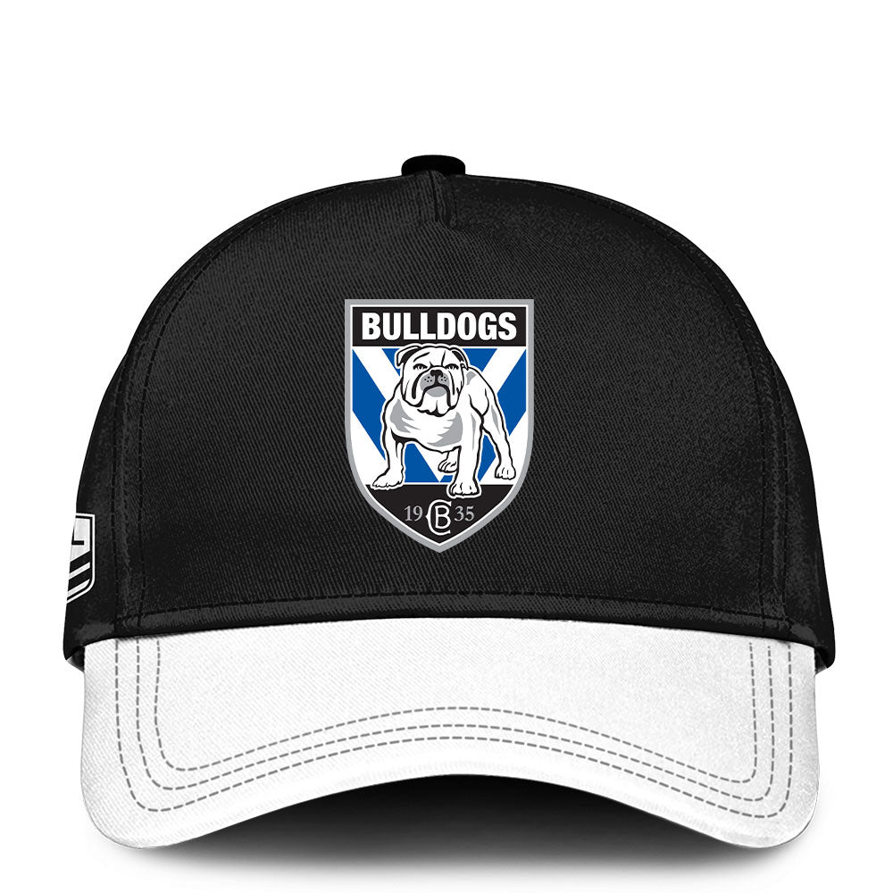 Canterbury Bulldogs 2025 NRL Black And White Hoodie