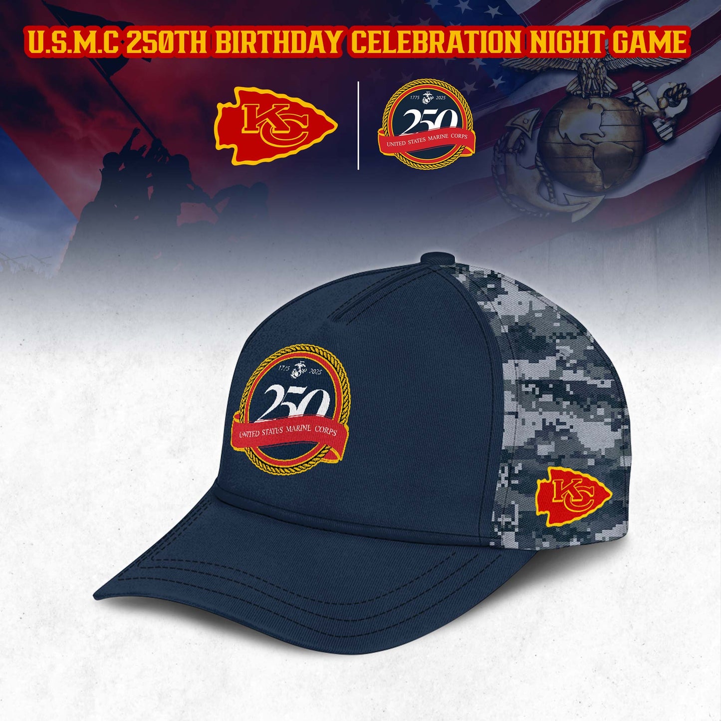 NFL x U.S.M.C 250th Anniversary Limited Editions 2025 Half Zip