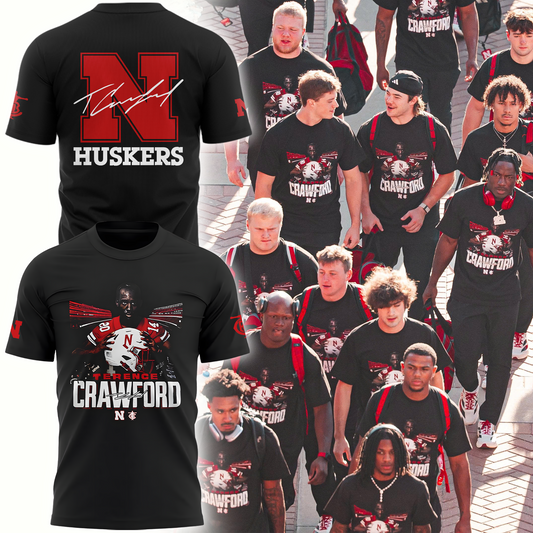 Exclusive Version Nebraska Football x Crawford Tshirt 2025 TShirt
