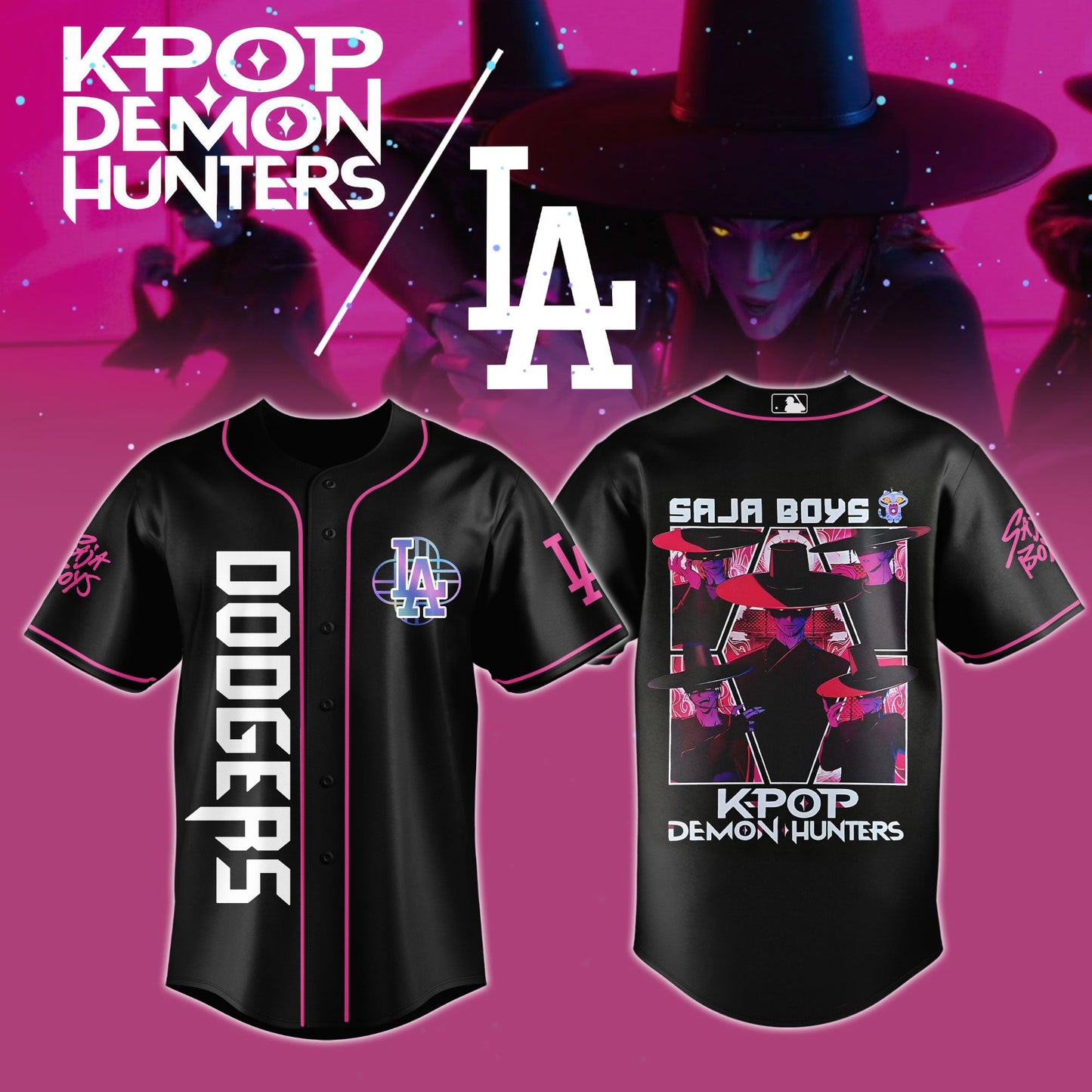 MLB x KPop Demon Hunters Saja Boys Jersey Editions Limited 2025