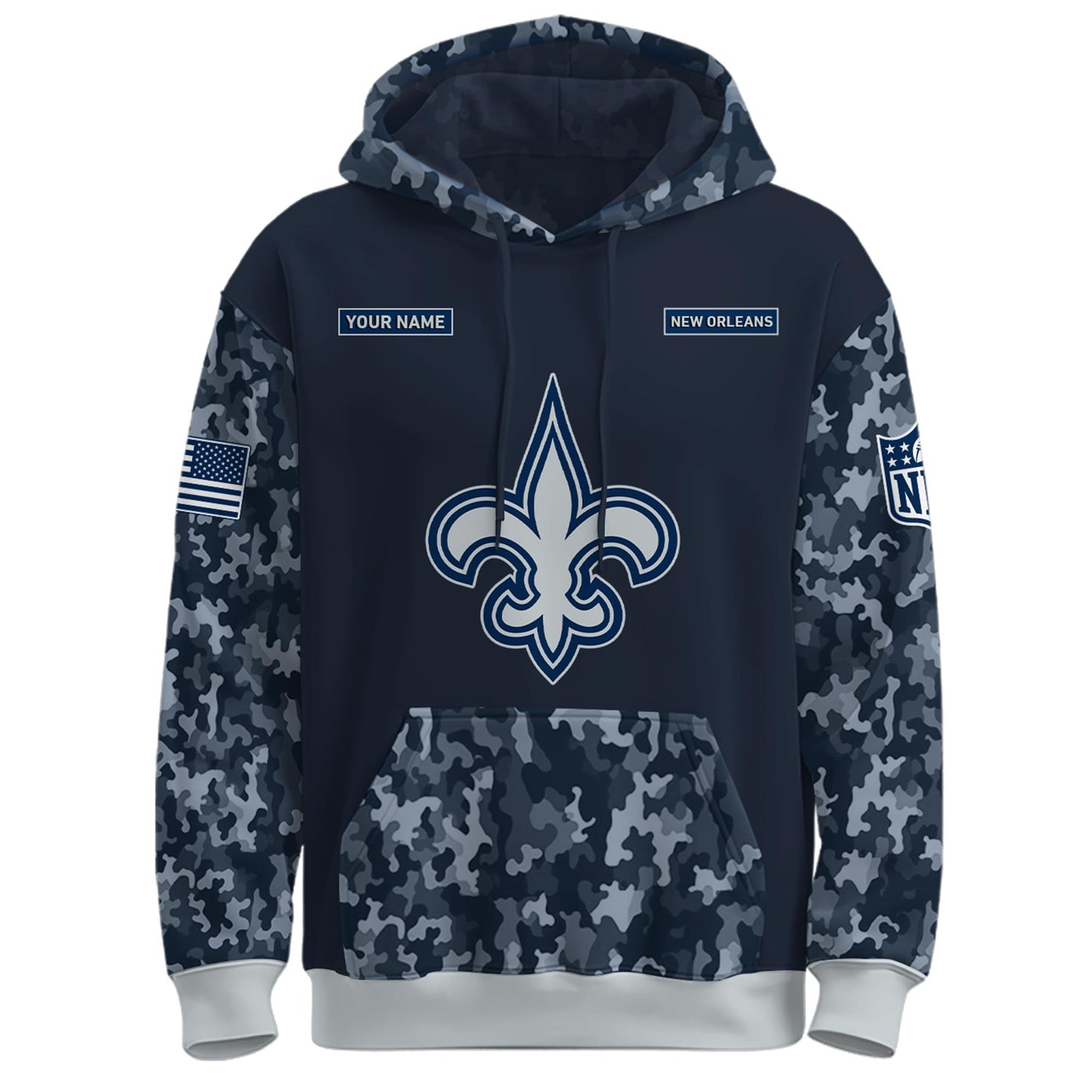 New Orleans Saints Navy 250th Birthday Hoodie Limited Edions