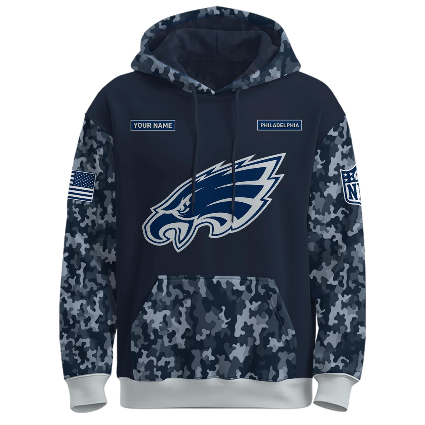 Philadelphia Eagles Navy 250th Birthday Hoodie Limited Edions