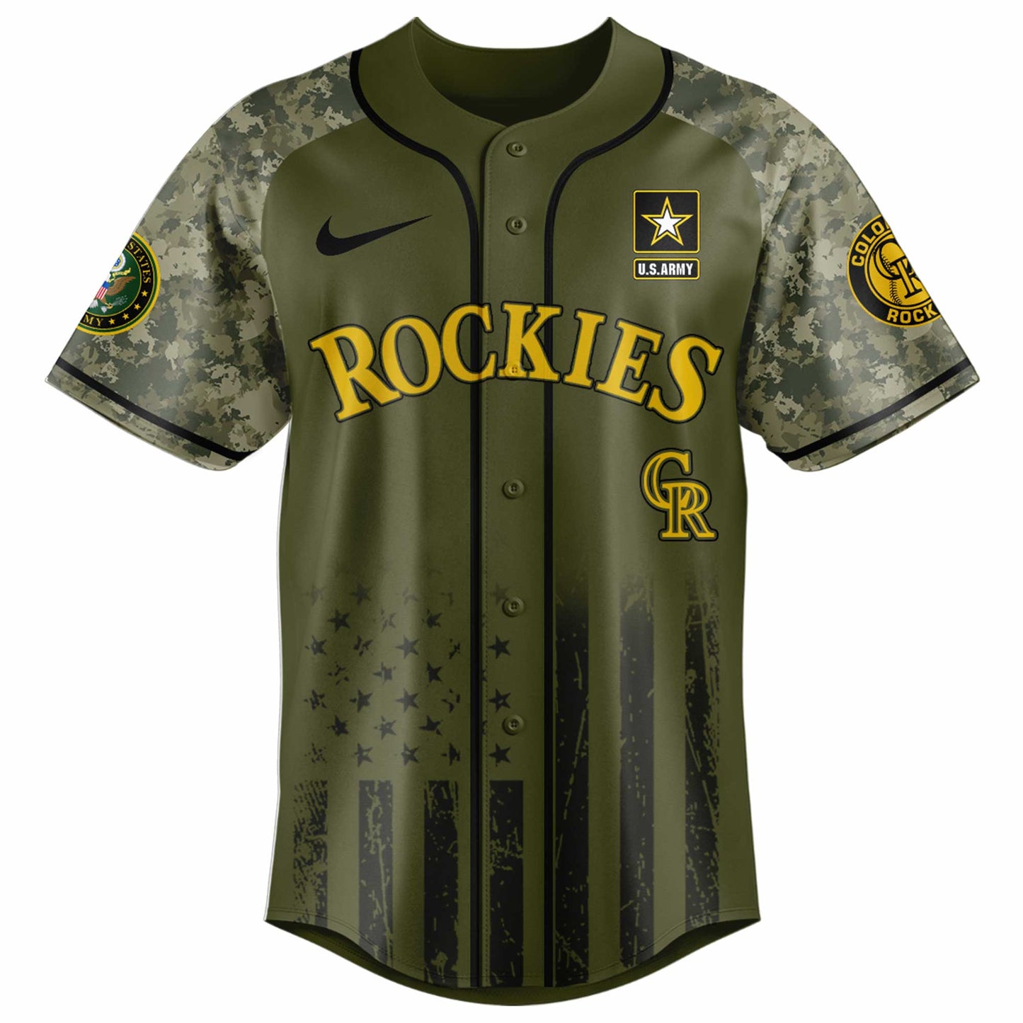 Colorado Rockies MLB x 250 U.S. ARMY Jersey 03