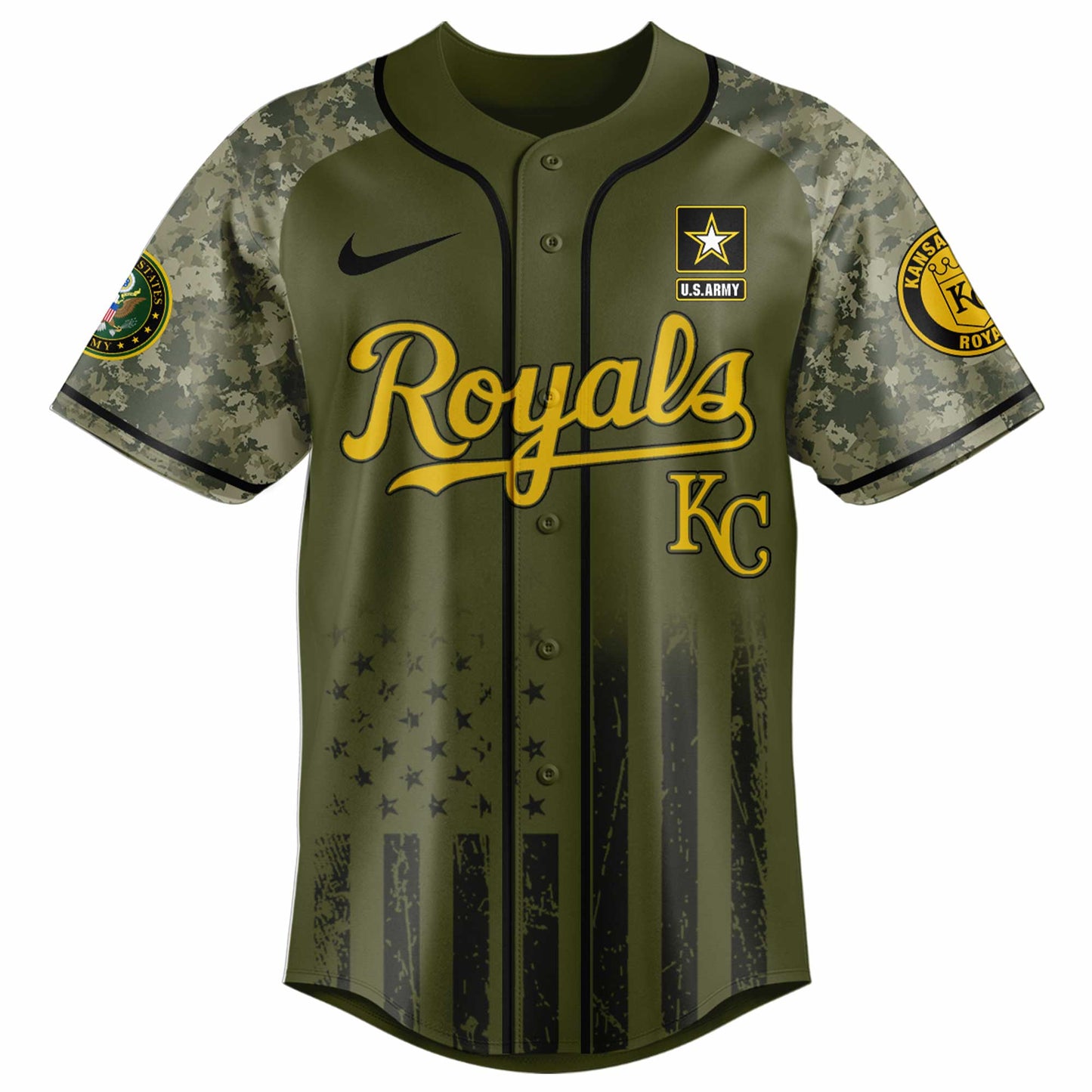 Kansas City Royals MLB x 250 U.S. ARMY Jersey 03