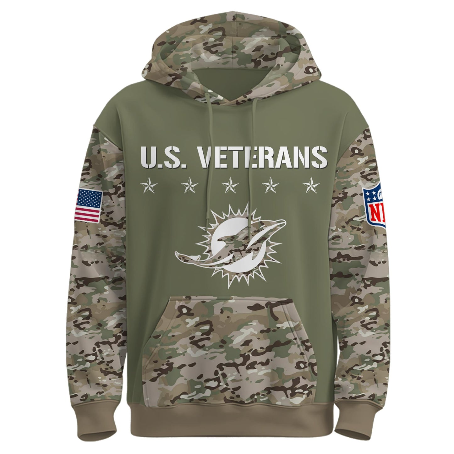 Miami Dolphins - Veteran Day 2025 Hoodie Limited Edions