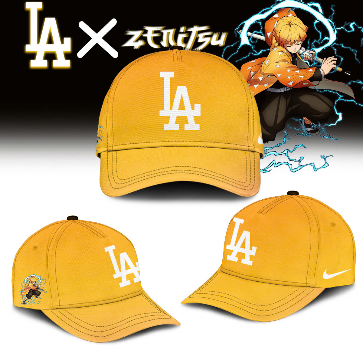 LA vs Demon slayer Agatsuma Zenitsu JERSEY