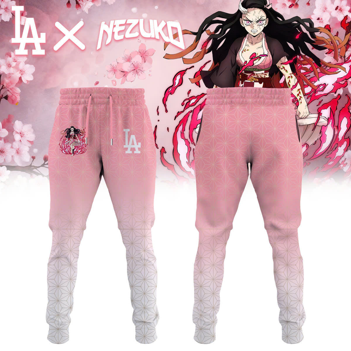LA vs Demon slayer Kamado Nezuko JERSEY
