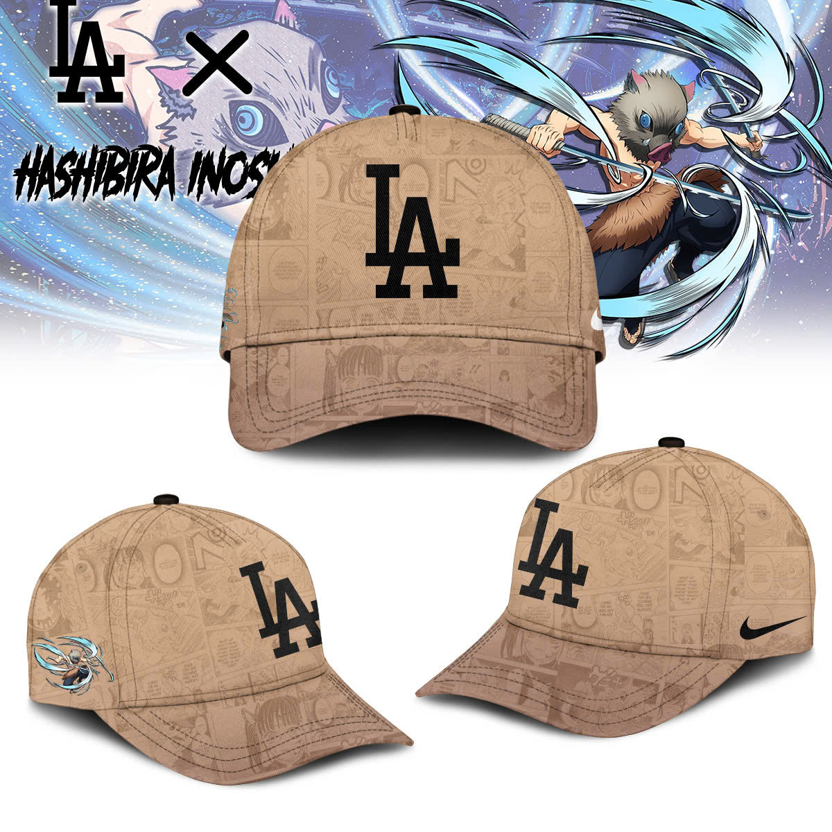 LA vs Demon slayer Hashibira Inosuke Tshirt