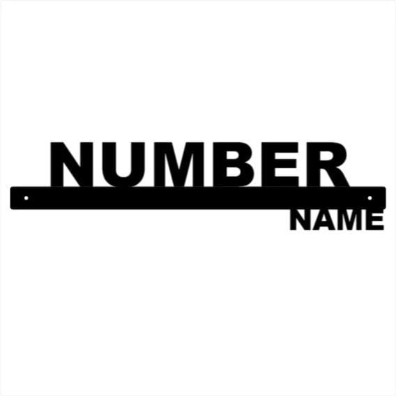 Horizontal Street Number & Name Metal Sign Outdoor, Custom Name Sign, House Number Plaque, Metal Address Sign, Beach House Signs