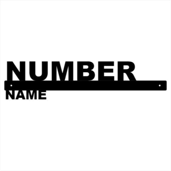 Horizontal Street Number & Name Metal Sign Outdoor, Custom Name Sign, House Number Plaque, Metal Address Sign, Beach House Signs
