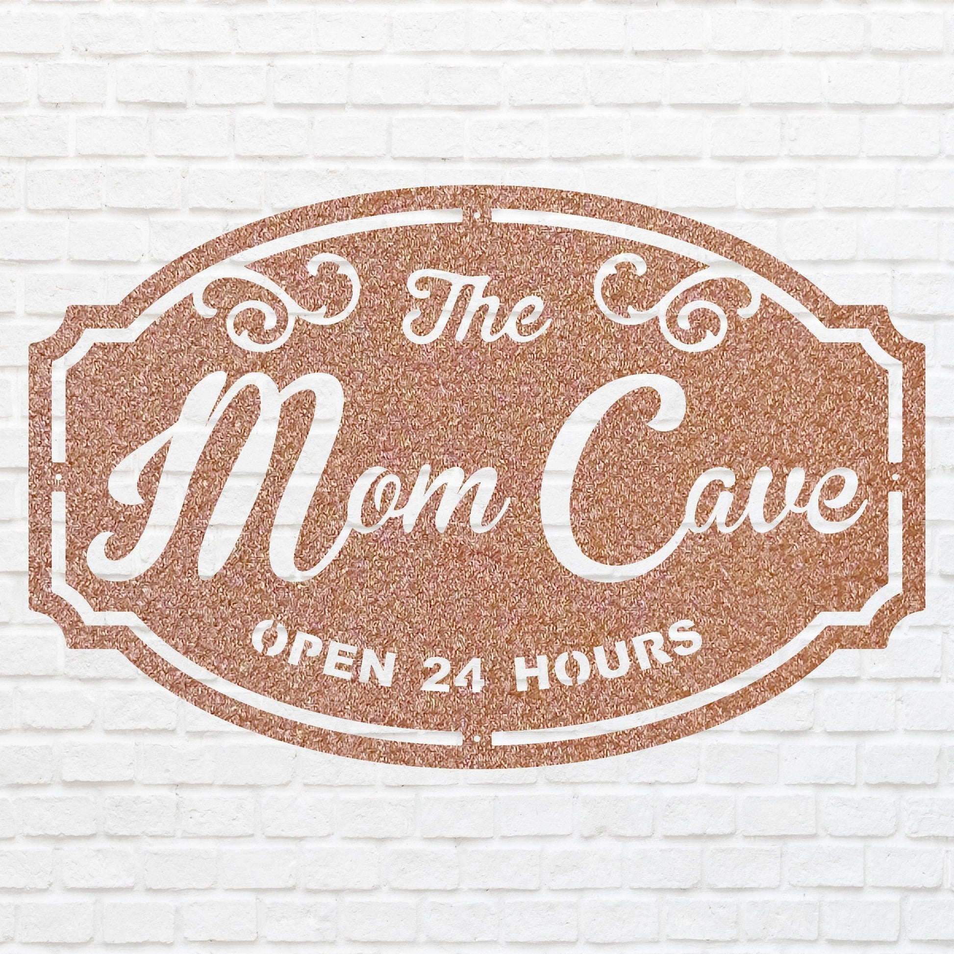 Woman Cave Metal Sign, Mom Cave Metal Wall Art, Mom Sign Metal Wall Decor, Decorative Wall Art, Laser Cut Metal Sign