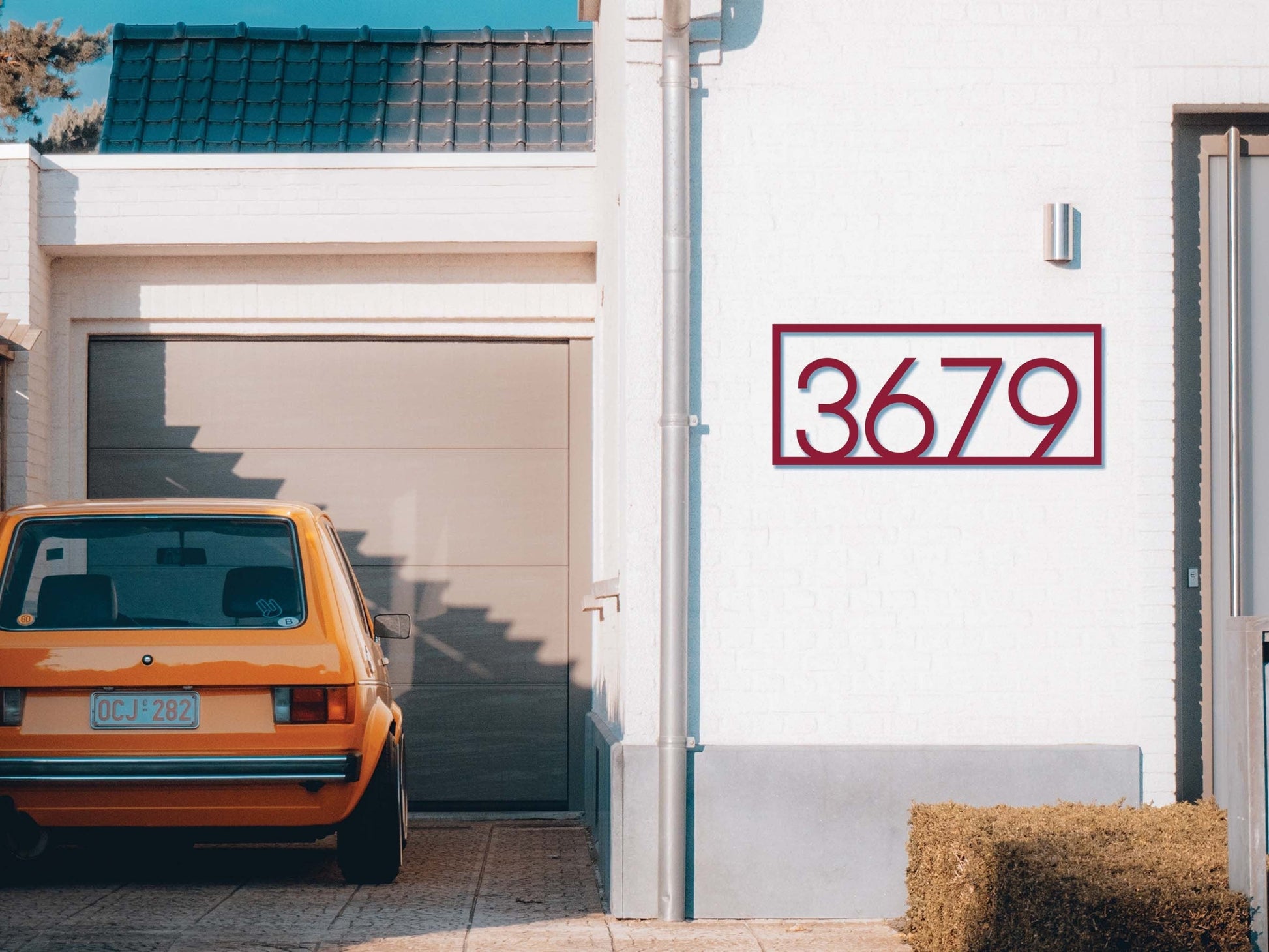 Metal House Number Sign - Address Number Sign - Metal Address Sign - Metal Address Numbers - House Number Plaque, Address Plaque