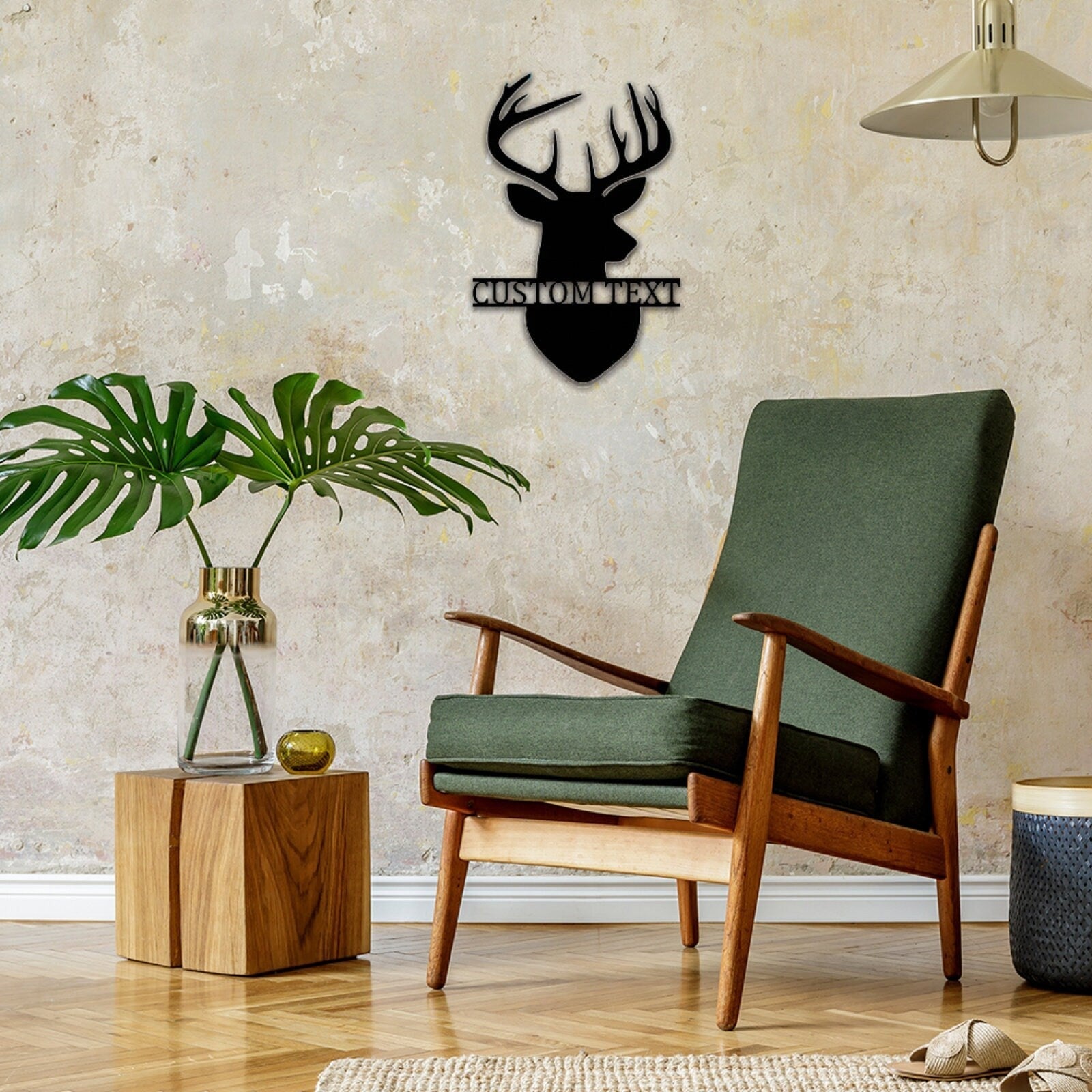 Deer Hunting Metal Sign,Personalized Deer Metal Art,Custom Deer Wall Decor,Deer Hunter Wall Hanging,Gift for Hunter,Deer Monogram