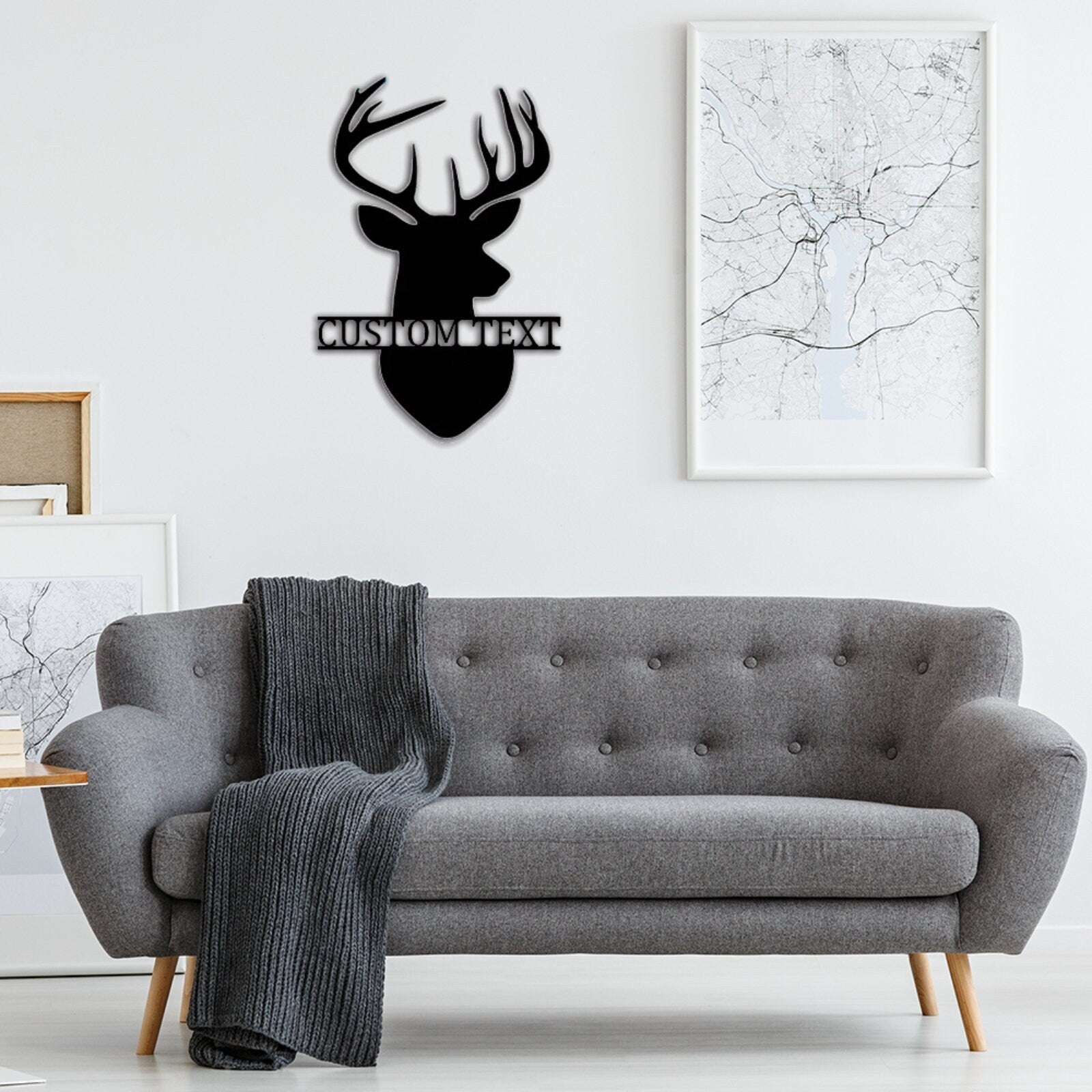 Deer Hunting Metal Sign,Personalized Deer Metal Art,Custom Deer Wall Decor,Deer Hunter Wall Hanging,Gift for Hunter,Deer Monogram