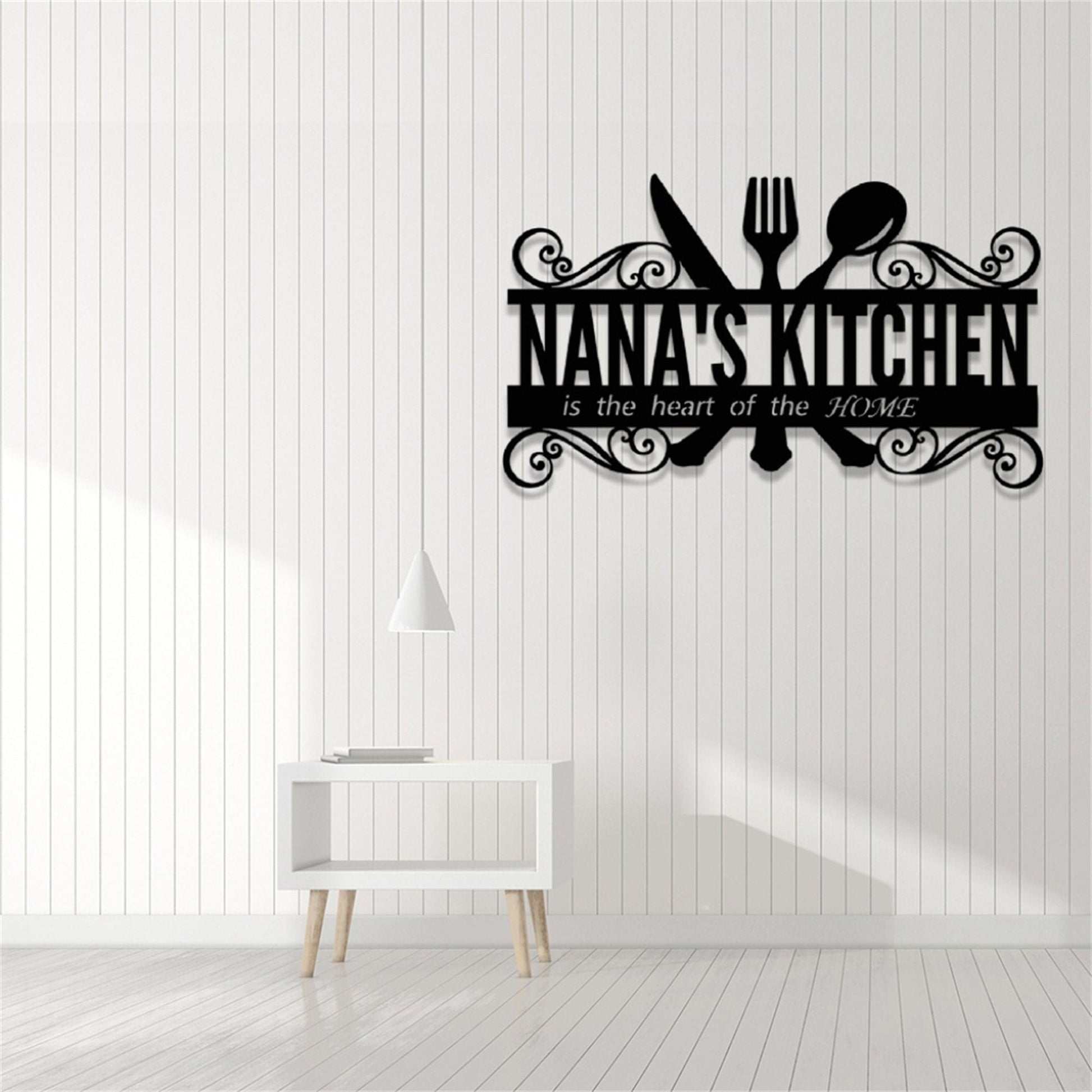Custom Kitchen Metal Sign With Lights,Personalized Kitchen Name Signs,Custom Metal Sign for Kitchen,Kitchen Wall Art,Kitchen Wall Decor