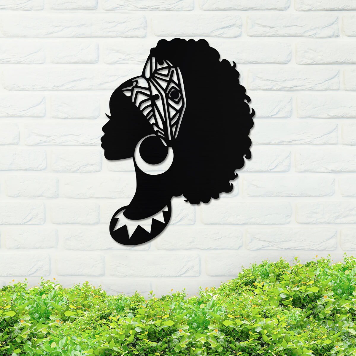 Metal Woman Sign, Woman Metal Sign, Metal Gift, Black Woman Sign, Metal Wall Art, Outdoor Sign, Housewarming Sign, Home Decor, Backyard Sign