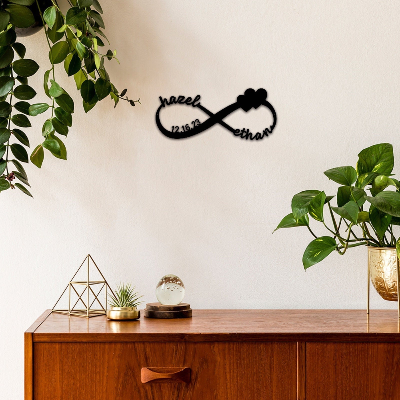 Metal Wedding Date Sign,Custom Infinity Sign,Personalized Wedding Gift for Couple,Engagement Gift,Anniversary Sign,Bridal Shower Gift