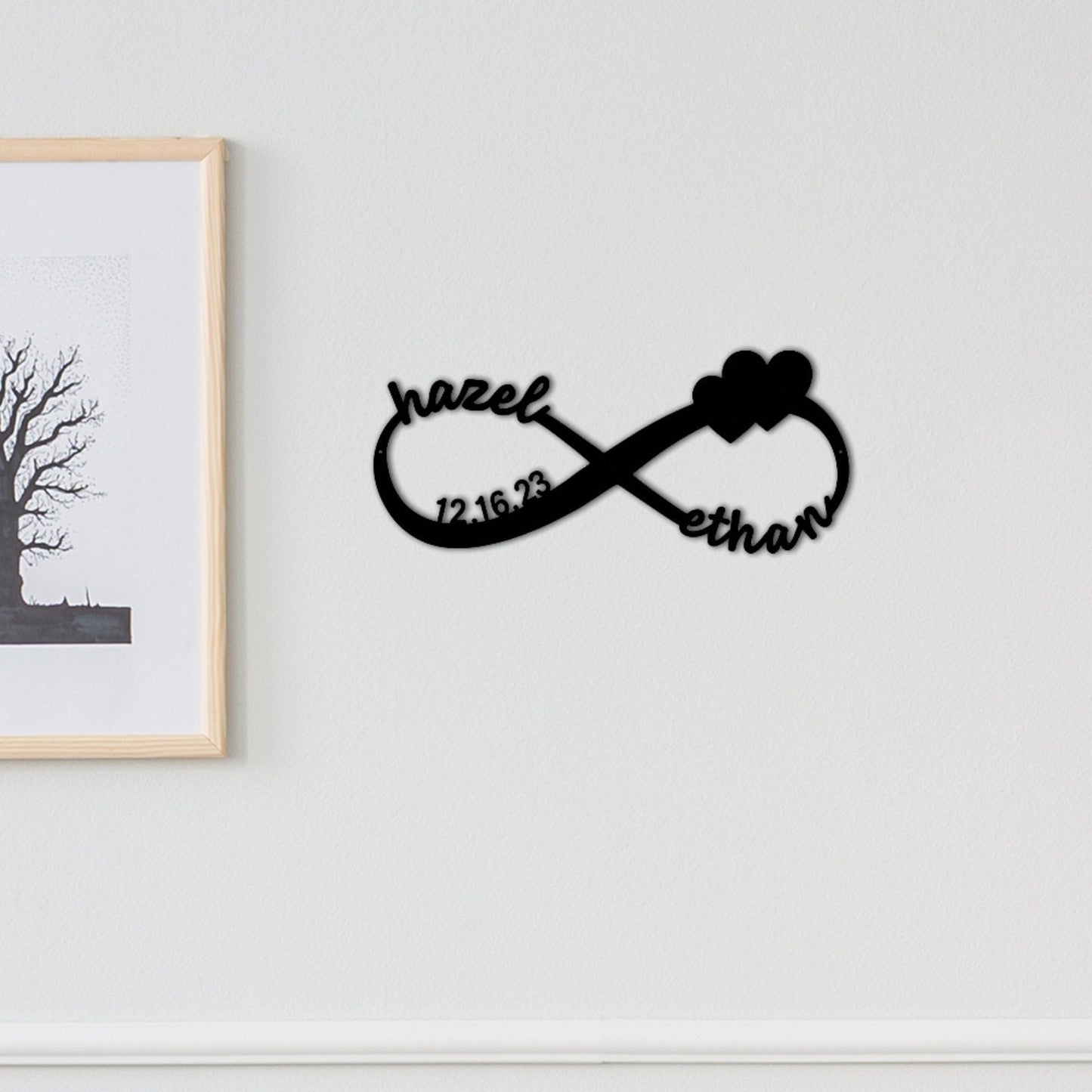 Metal Wedding Date Sign,Custom Infinity Sign,Personalized Wedding Gift for Couple,Engagement Gift,Anniversary Sign,Bridal Shower Gift