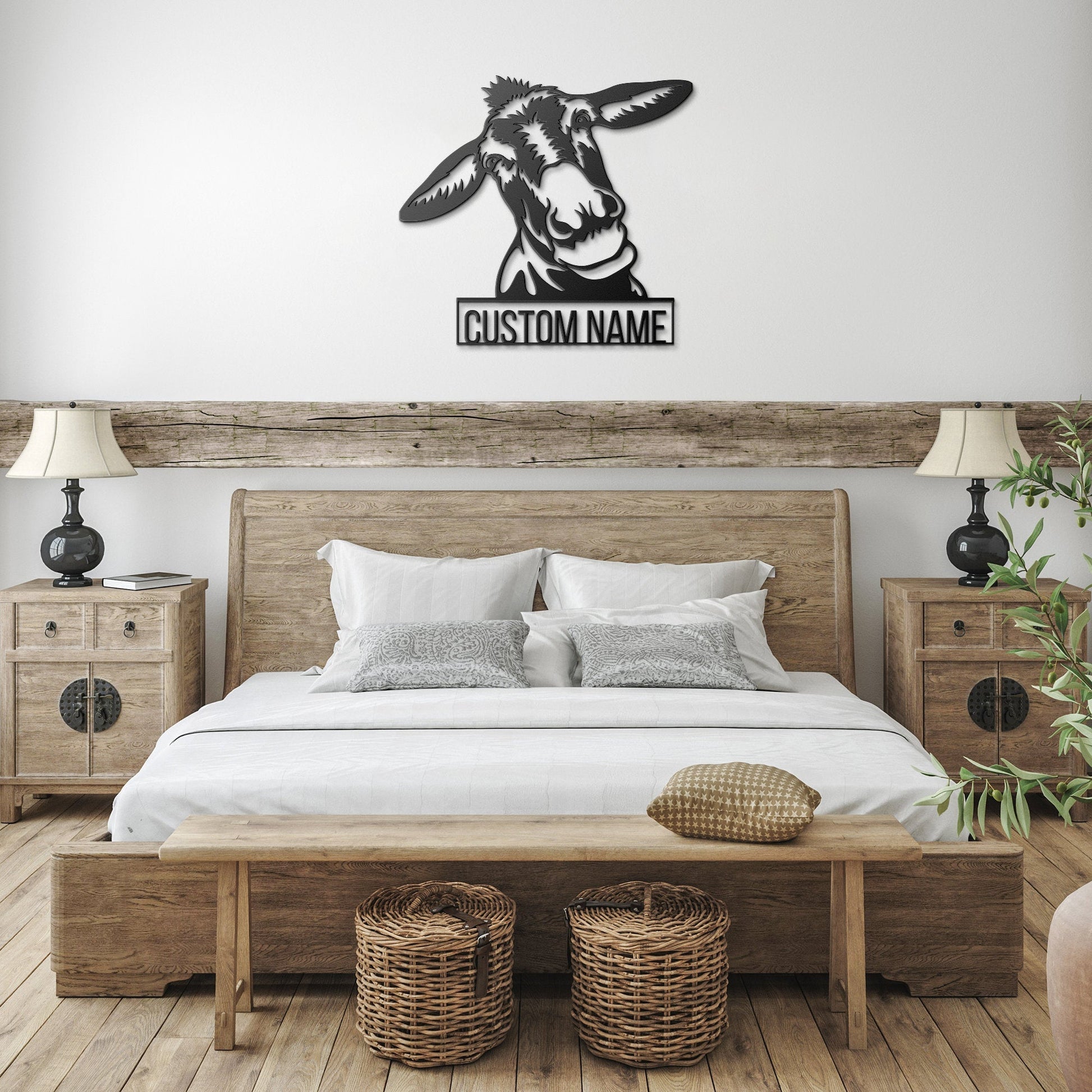 Custom Donkey Metal Sign, Donkey Lovers Gift, Farm Animals Wall Decor, Wall Hanging Metal Donkey Sign, Gift For Farms Owners