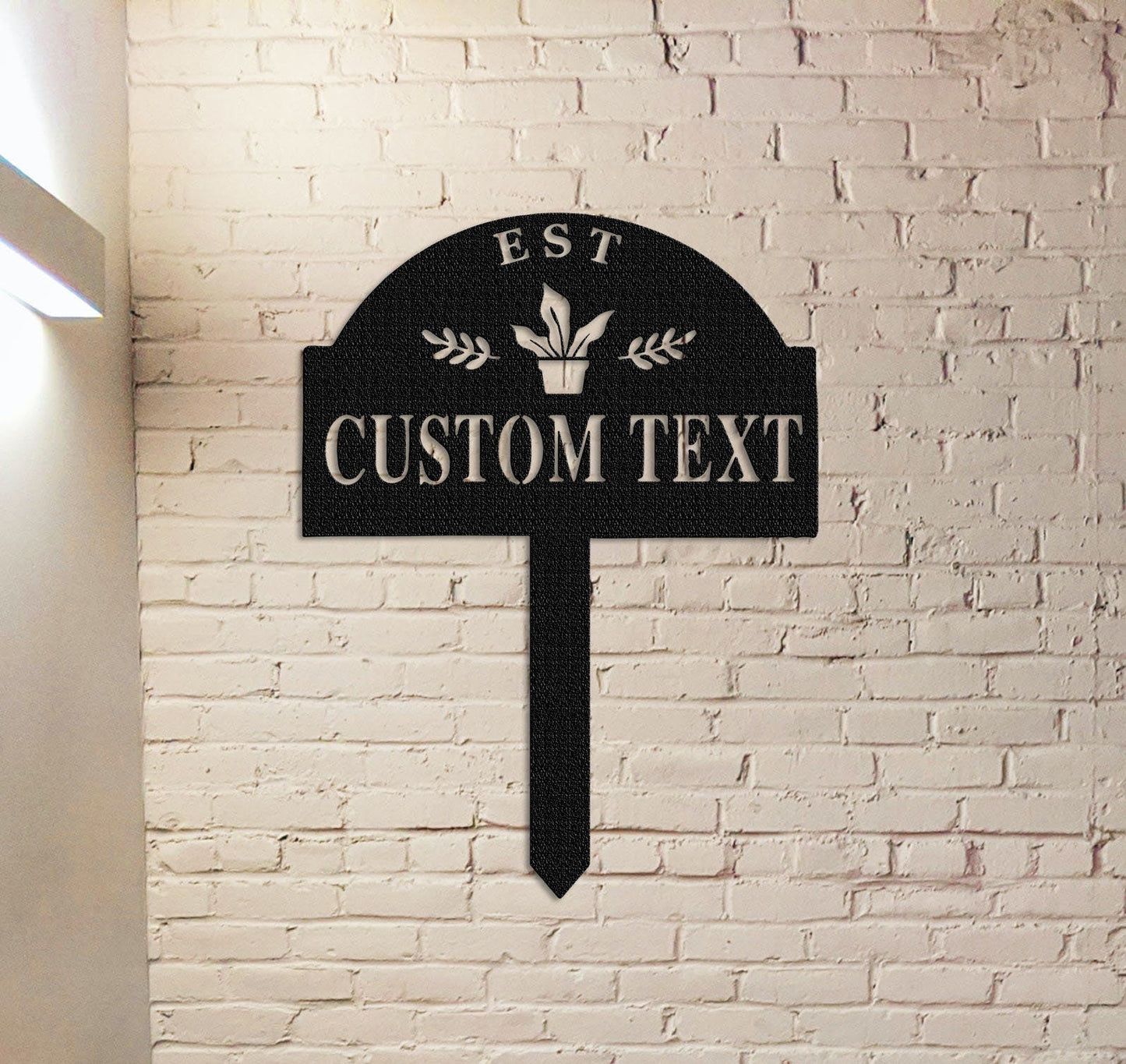 Garden Sign With Stake,Custom Stake Sign,Garden Decor,Garden Name Sign,Garden Metal Sign,Yard Decor,Lawn Decor,Garden Wall Art