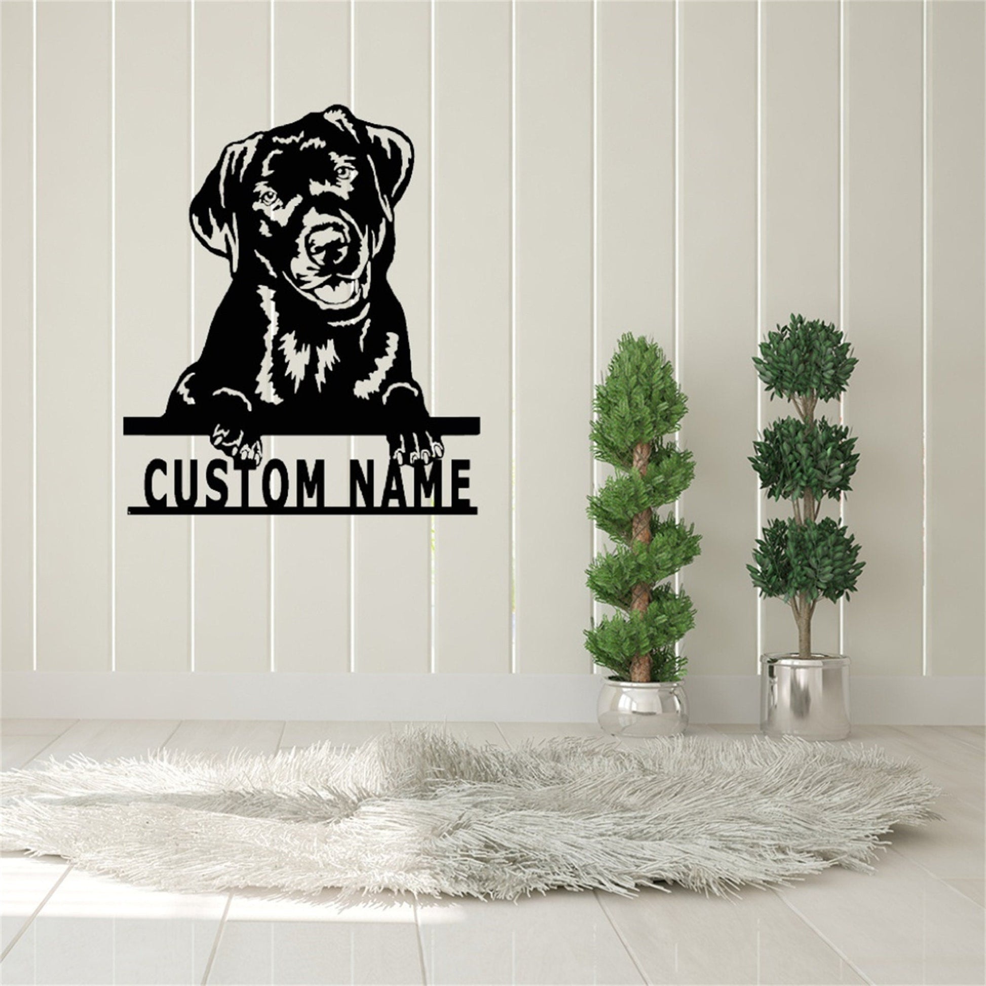 Custom Labrador Sign With Lights,Labrador Retriever Dog Metal Wall Art,Labrador Wall Decor,Personalized Dog Name Signs,Dog Lover Gifts