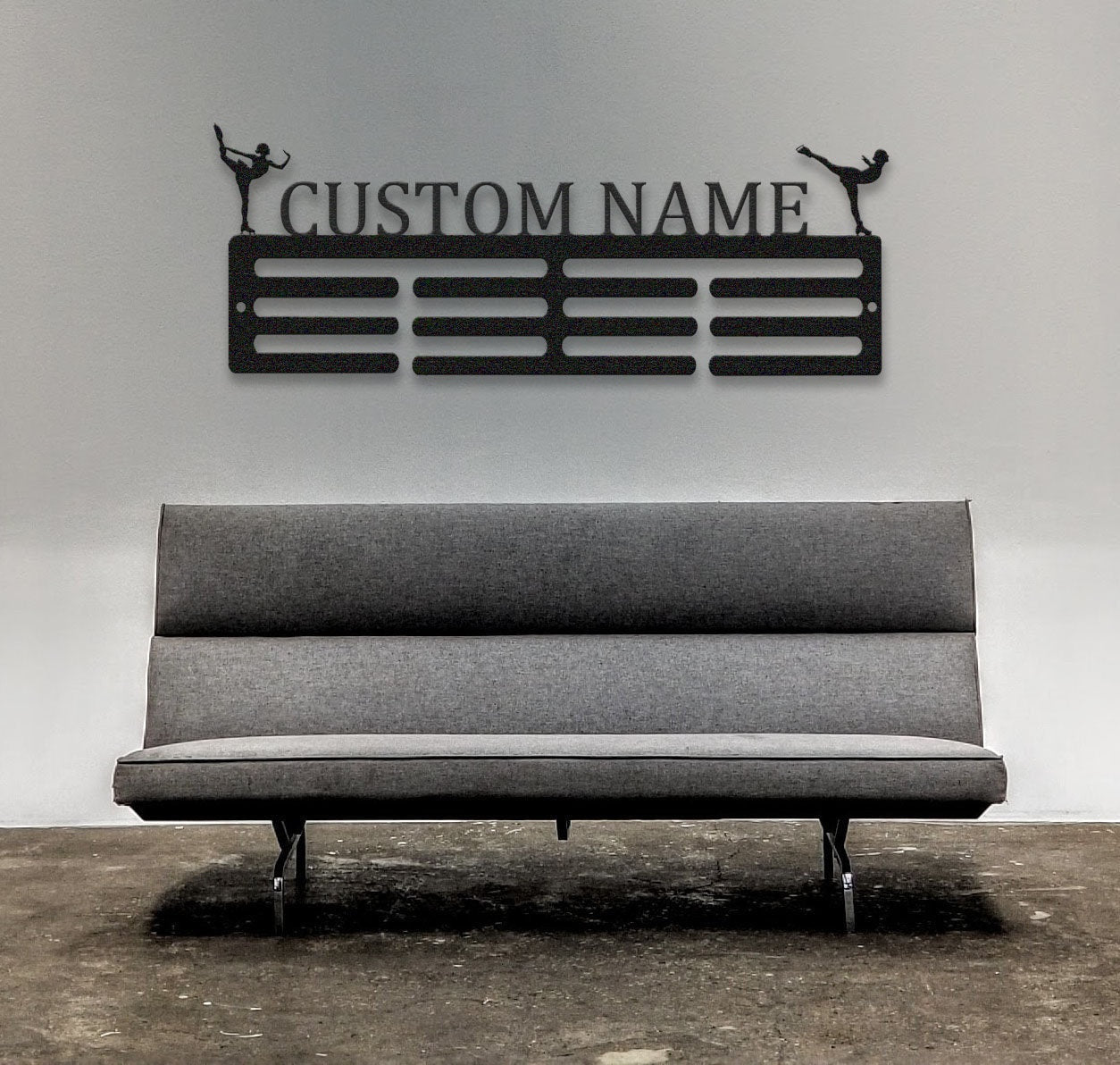 Custom Figure Skater Medal Hanger, Personalized Skating Medal Holder