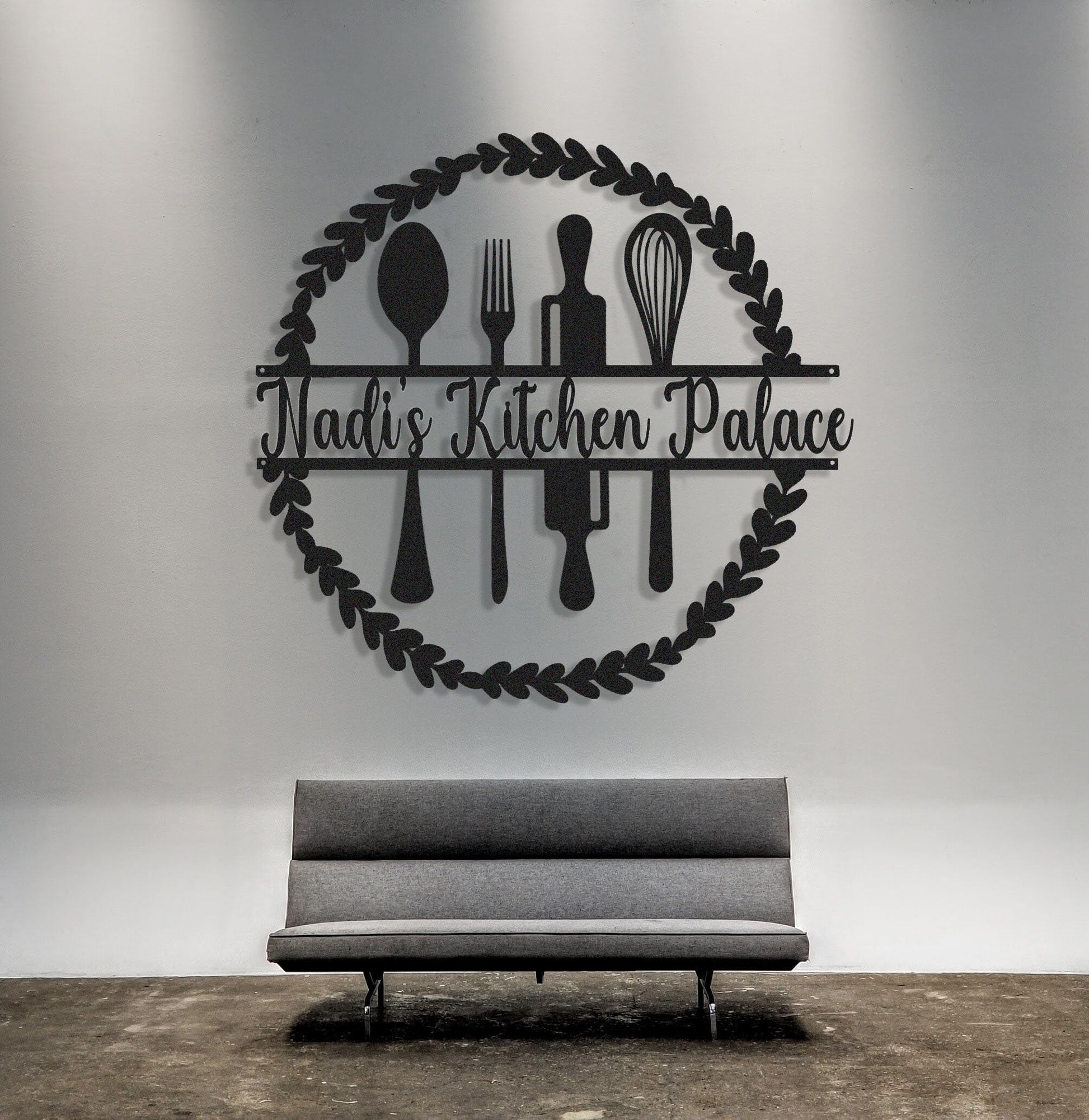 Personalized Kitchen Metal Sign,Kitchen Wall Art For Mom,Family Kitchen Sign,Indoor Kitchen Decor,Housewarming Gift