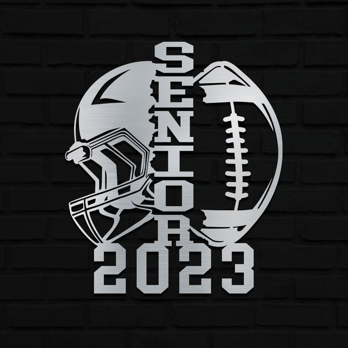 Metal Football Sign, Custom Metal Sign, Metal Name Sign, Football Name Sign, Football Kids Decor, Boy's Room Sign, Man Cave Sign