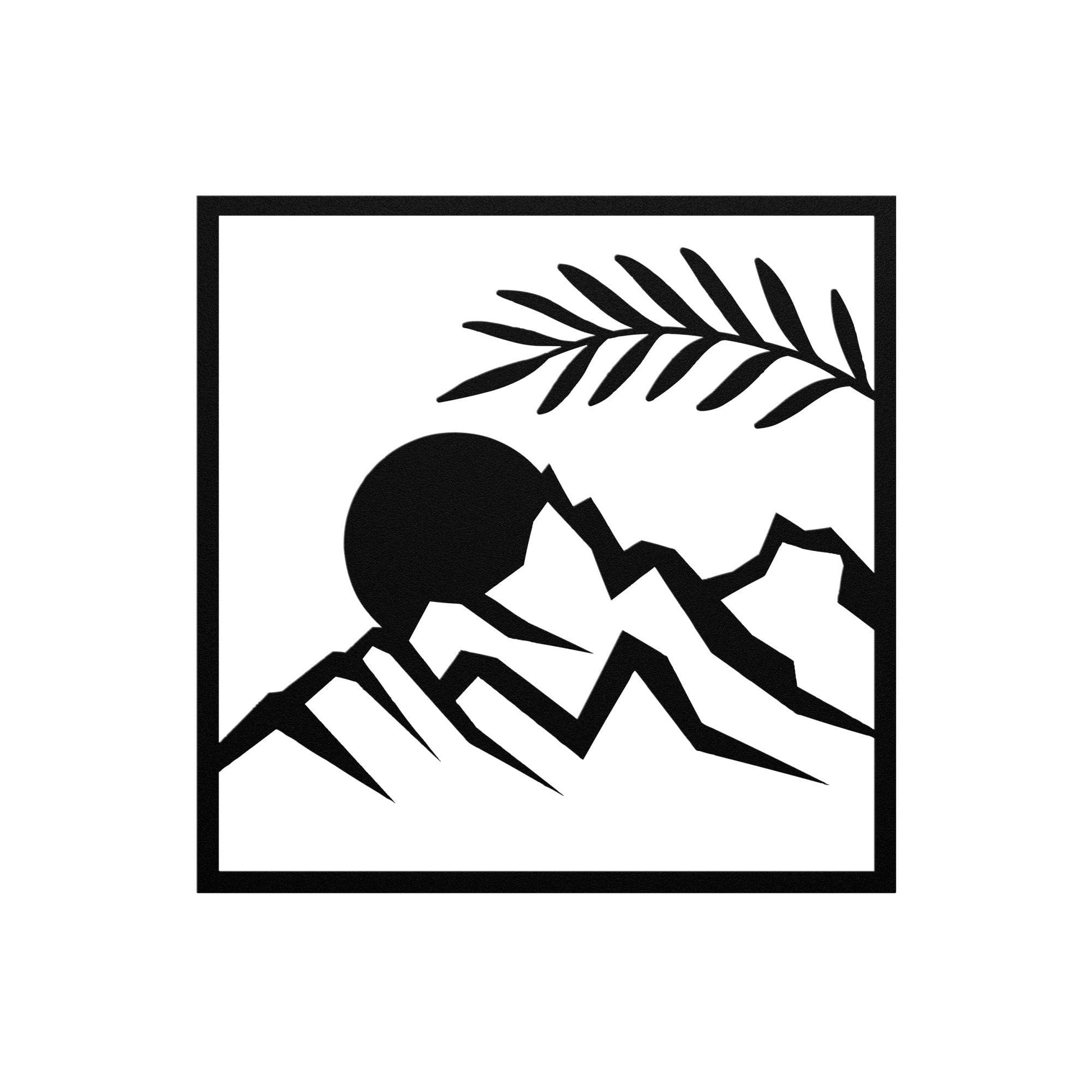 Mountain Range Metal Wall Art, Minimalist Mountains Wall Art, Wall Hanging Mountains Sign, Nature Metal Art, Hiking Lovers Gift