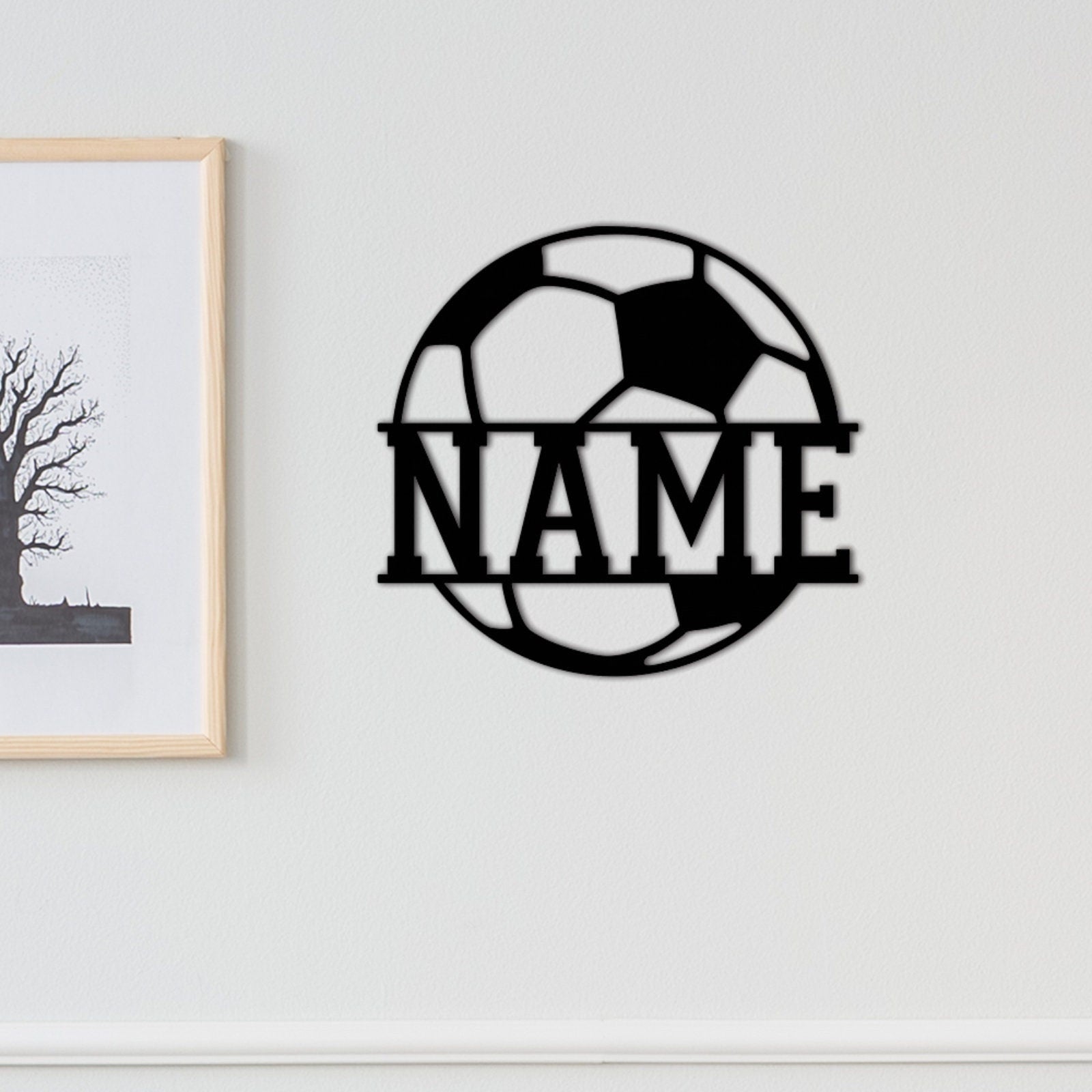 Custom Soccer Metal Sign,Personalized Soccer Metal Wall Art,Soccer Player Metal Sign,Soccer Wall Decor,Sport Sign,Soccer Player Name Sign