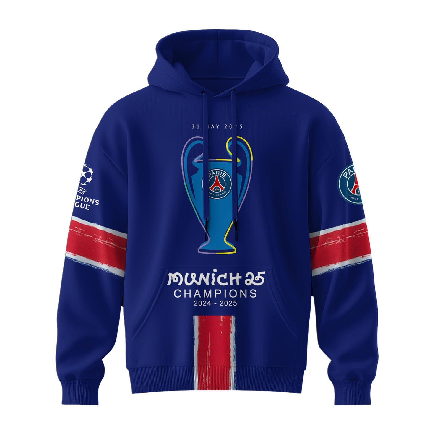 Paris Saint-Germain F.C Champions League Winner 2025 Hoodie