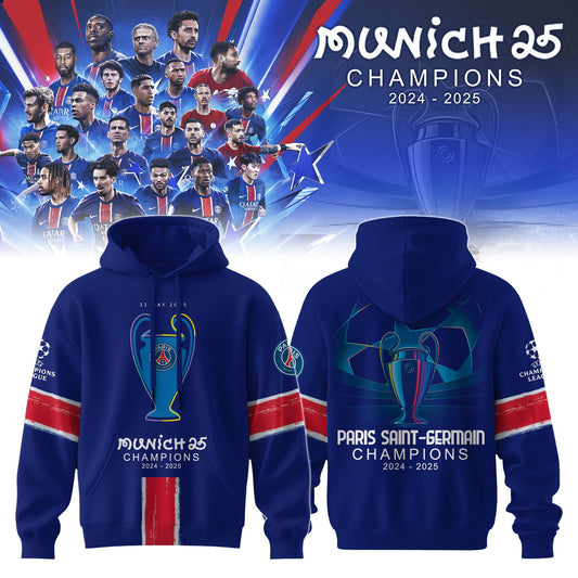 Paris Saint-Germain F.C Champions League Winner 2025 Hoodie