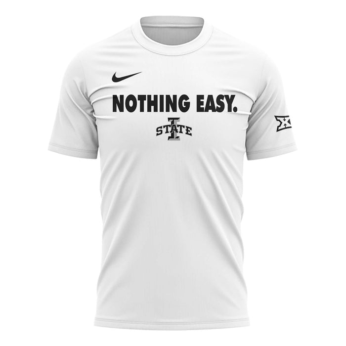 Special New Nothing Easy. Black And White Tshirt