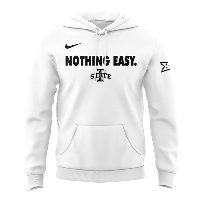 Special New Nothing Easy. Black And White Hoodie