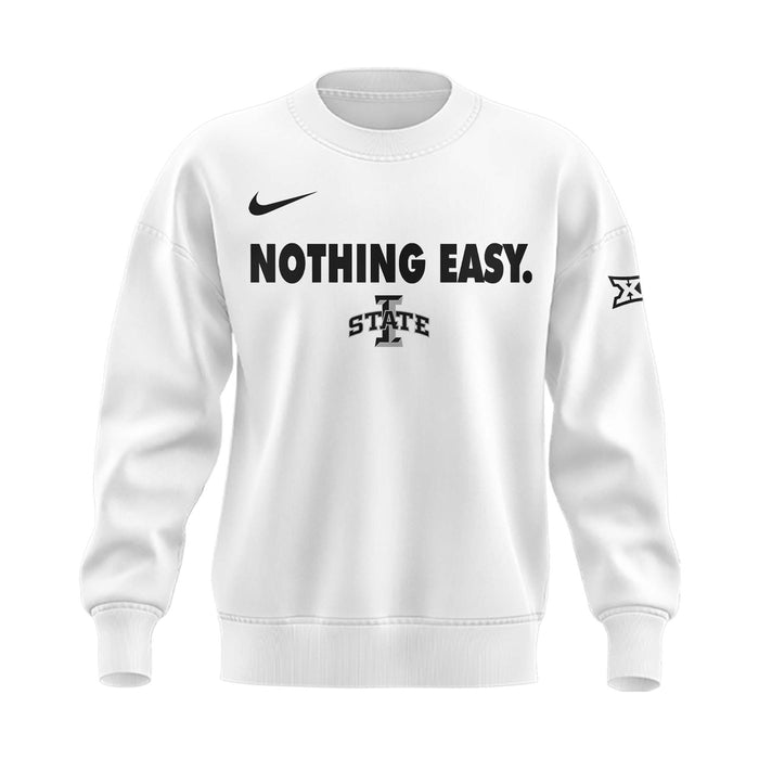 Special New Nothing Easy. Black And White Sweatshirt