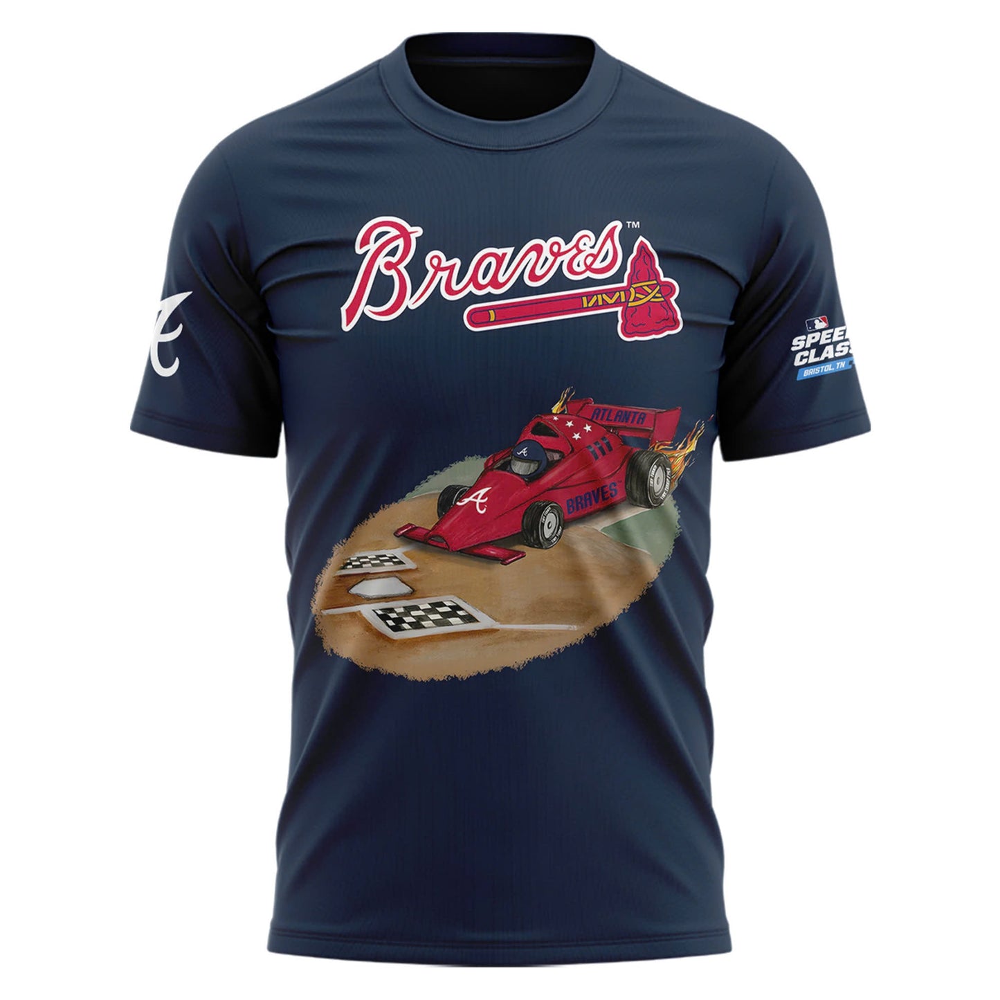 Atlanta Braves 2025 MLB Speedway Classic T-shirt