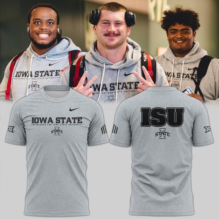 Special New 2025 ISU Logo Tshirt In Grey
