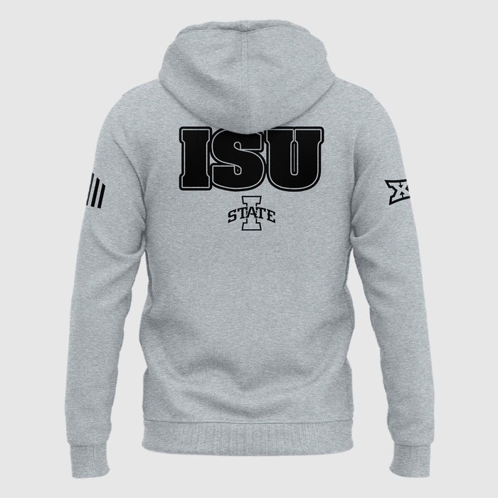 Special New 2025 ISU Logo Hoodie In Grey