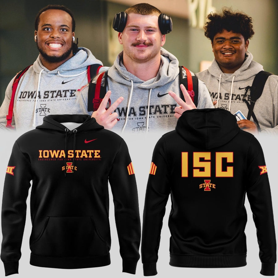 Special New 2025 ISC Logo Hoodie In Black