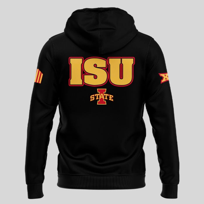 Special New 2025 ISU Logo Hoodie In Black